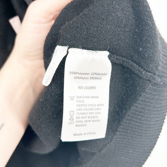 KF/KaufmanFranco Womens Quiet Luxury Minimalist Woven Wool Blend Cardigan Size S - Picture 5 of 6